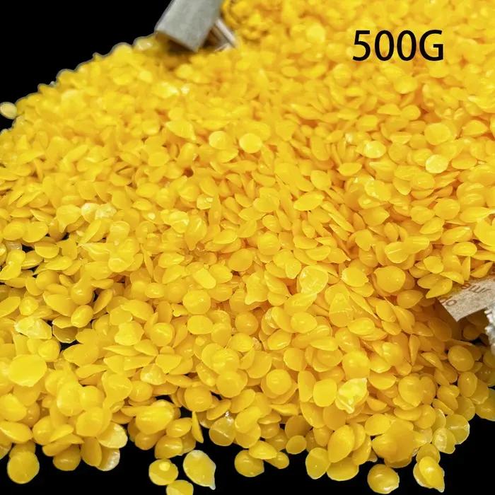 Cire d'abeille jaune naturelle 100/200/500g pour la fabrication de bougies