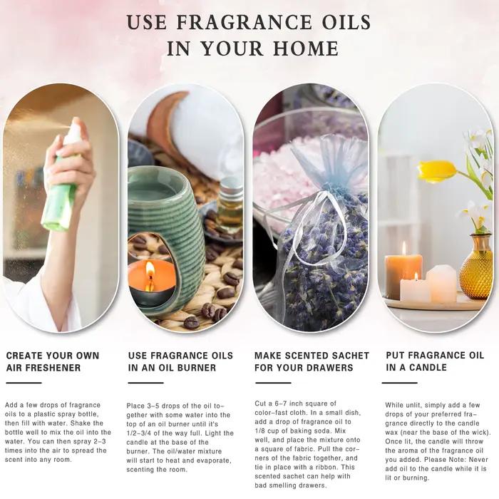 PHATOIL 10ml huile parfumée noix de coco et vanille pour diffuseur aromathérapie musc blanc gomme à bulles bébé poudre parfum arôme huiles