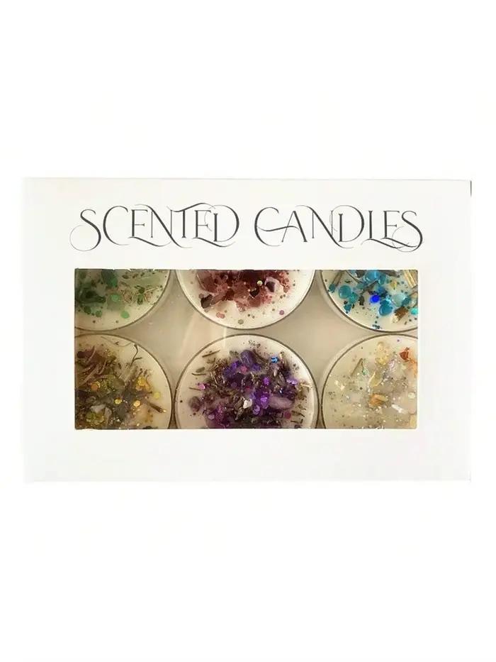Bougie parfumée en cire de soja colorée en forme de conque