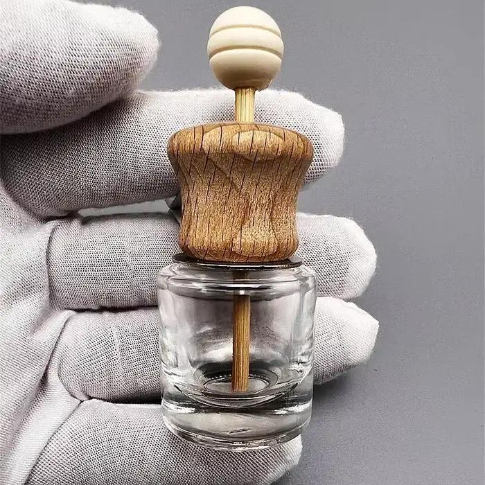 1 Pack Diffuseur de Parfum pour Voiture à Clipser, Bouteille en Verre Vide pour Huiles Essentielles, Décoration d'Aromathérapie