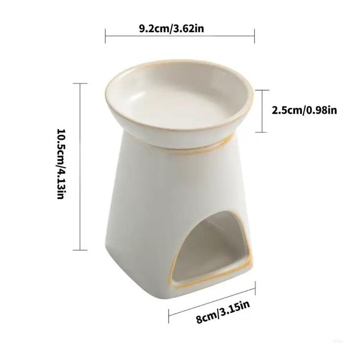 Brûleur d'huiles essentielles en céramique pour purifier l'air et créer une ambiance relaxante à la maison ou au bureau occasions spéciales-decoration-atmosphère-romantique