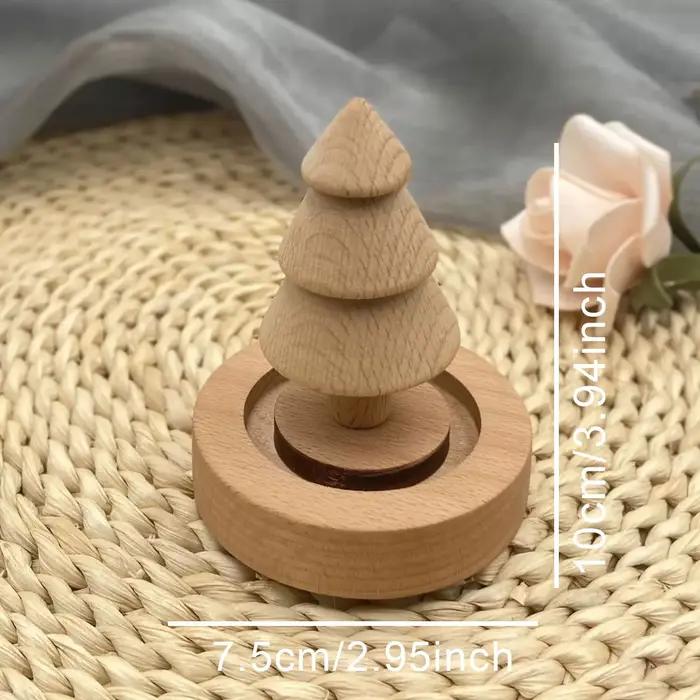 Mini diffuseur d'huiles essentielles en bois, Design d'arbre de noël, décoration de voiture, chambre à coucher, salle de bain, parfum de maison, cadeau idéal, huile essentielle d'air