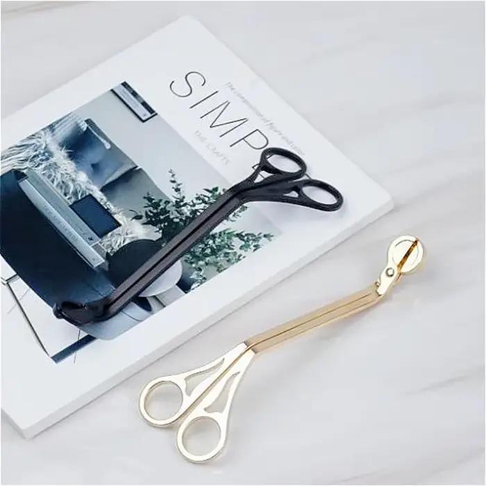 Outil de soin coupe-mèche de bougie en acier inoxydable pour les amateurs de bougies multifonctionnels et élégants pour l'intérieur et les occasions spéciales