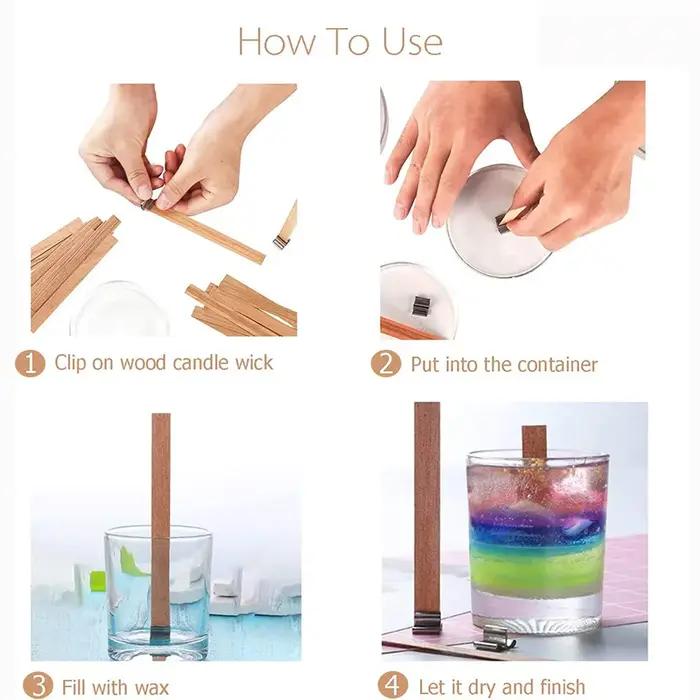 Base en bois pour bougie