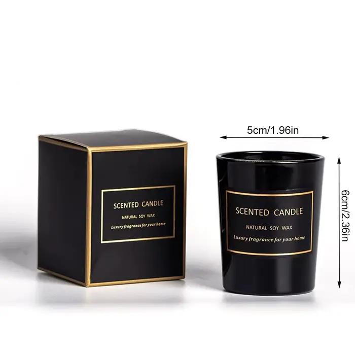 1 pièce Bougie d'aromathérapie moderne européenne parfumée aux plantes pour salon et chambre, purifi