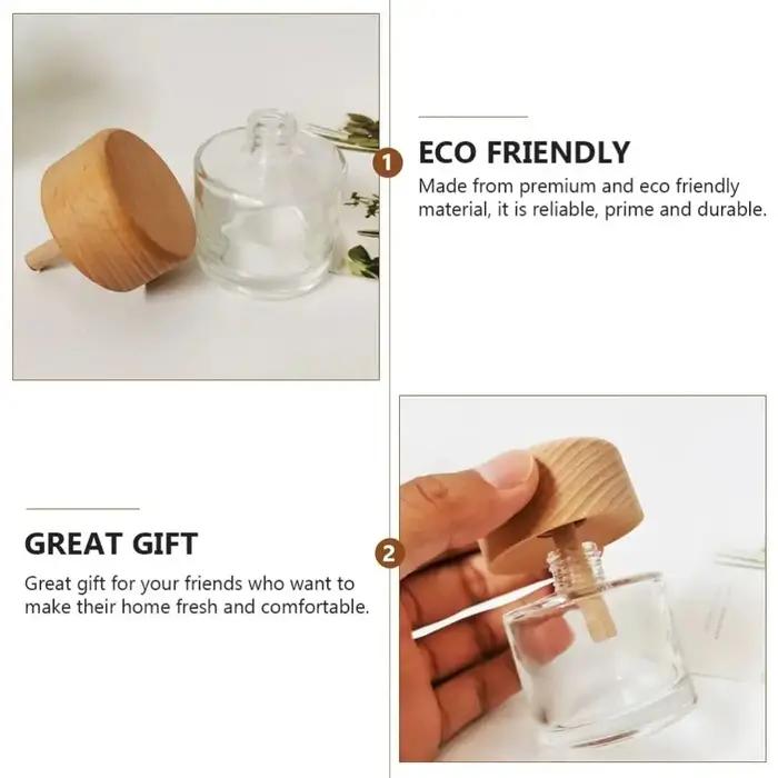 Vase diffuseur de parfum en bois massif