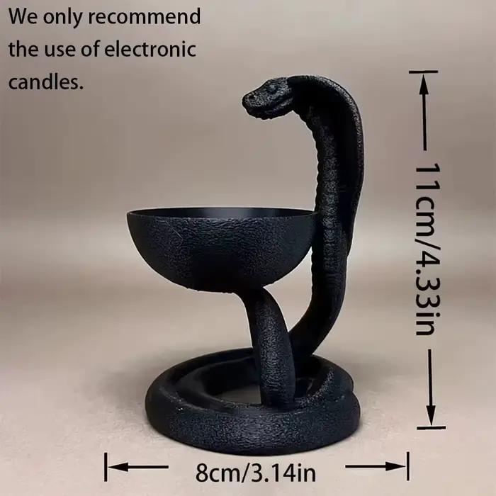Bougeoir gothique transfrontalier en forme de Cobra, pour scénario de décoration de bureau de Style