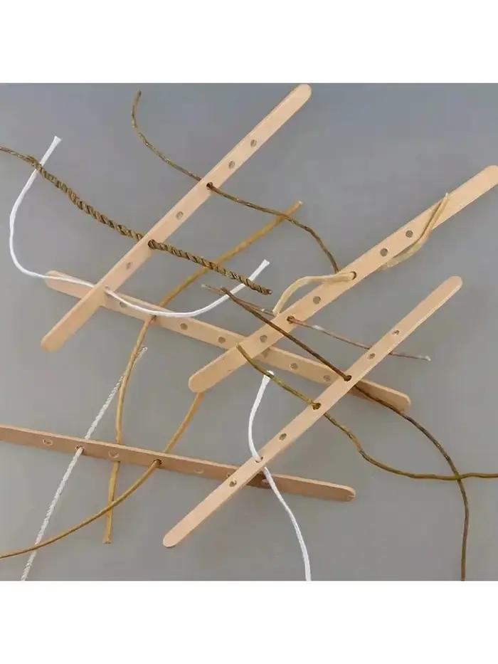 Porte-mèches de bougie en bois