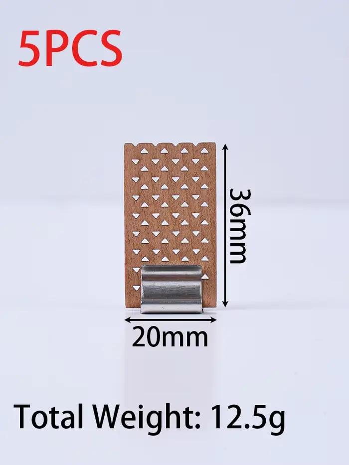 Mèches de bougies en bois pour bougies, sans fumée, avec supports en fer, fournitures de bougies fai
