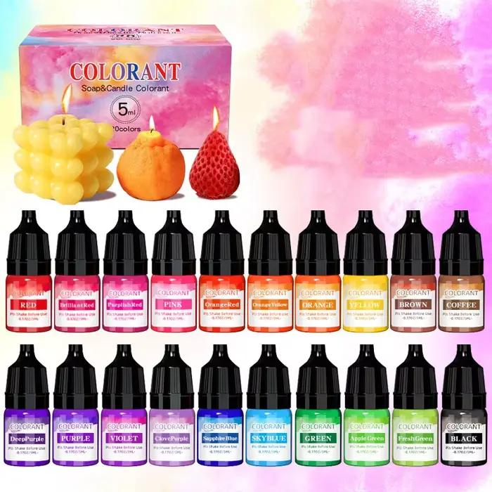 20 couleurs bougie colorants Pigment aromathérapie Colorant