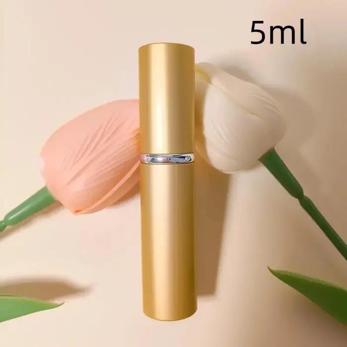 Atomiseur de parfum portable en aluminium de 5 ml, couvercle anti-fuite, plusieurs couleurs, pour les voyages et la vie quotidienne