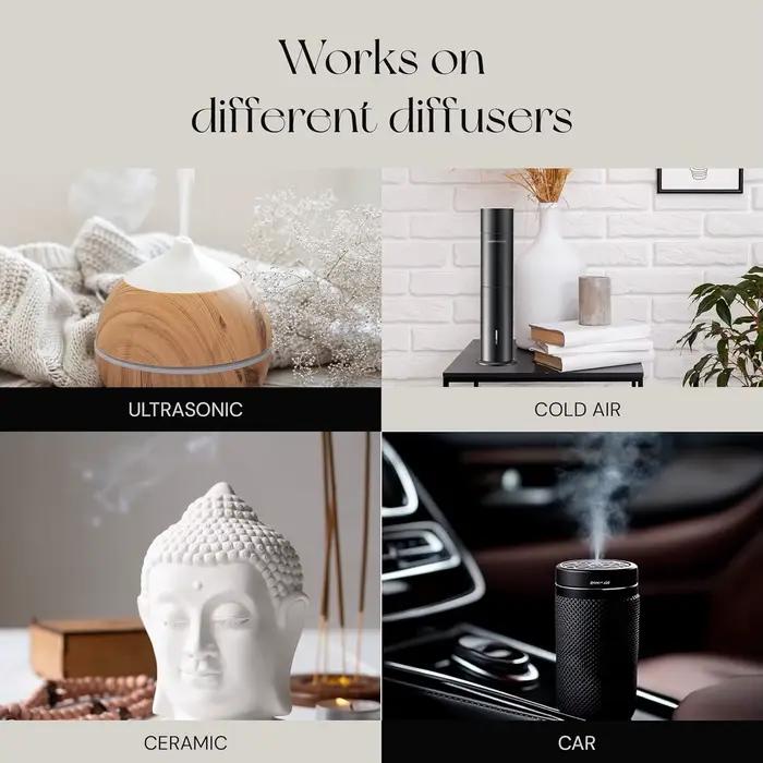 Huile Essentielle 100ml pour Diffuseur – Purificateur d'Air, Huiles d'Aromathérapie, Parfum de Luxe pour Bureau, Maison, Sommeil et Bain