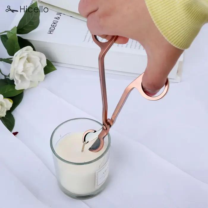 Coupe-mèche de bougie en acier inoxydable