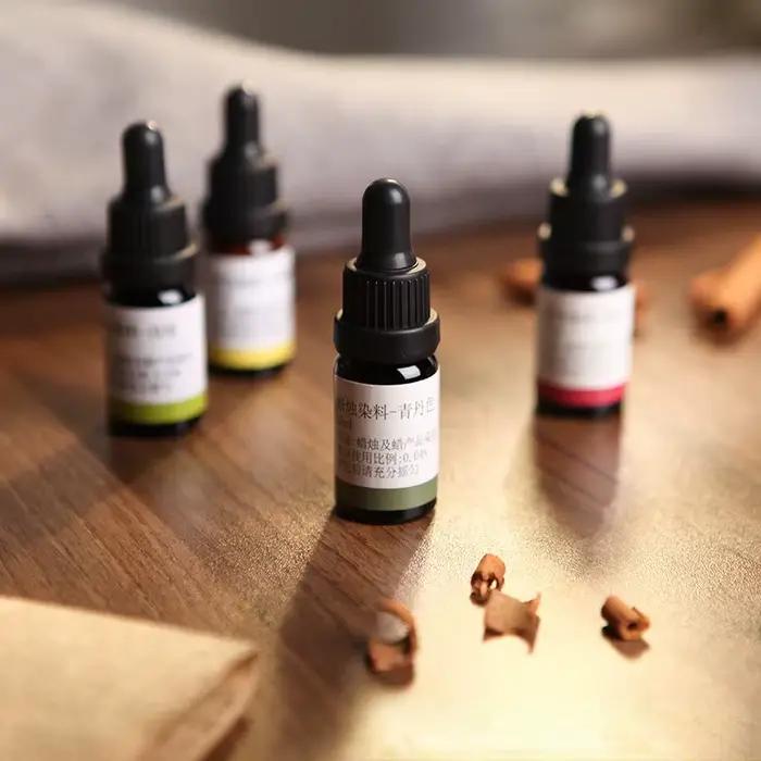 Pigment de Colorant de bougie liquide, 10 ml/bouteille, DIY, fait à la main, haute Concentration, aromathérapie, fournitures de Colorant