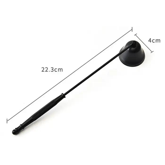 Extincteur à Bougie Antidérapant en Acier Inoxydable Design Cloche Éteignoir à Mèche Long Manche Pour Salon Restaurant Hôtel Café Occasions Spéciales