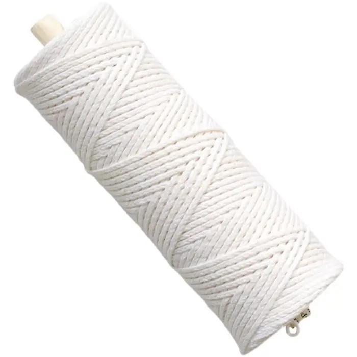 Mèches de bougie tissées en coton pour fabrication de bougies faites à la main, avec plusieurs couleurs et épaisseurs pour diverses tailles de bougies occasions spéciales et intérieur
