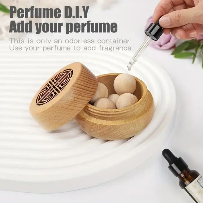 Diffuseur d'arôme en bois sans parfum pour la maison, chambre à coucher, voiture - Bricolage, boîte ancienne, accessoire de décoration, ambiance sereine pour femmes