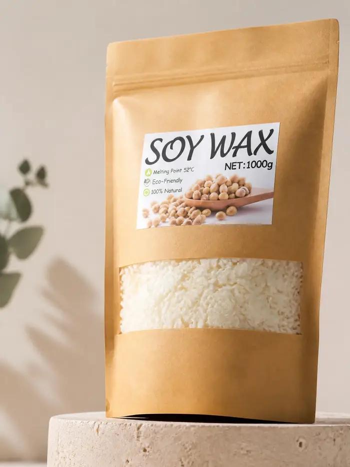 1000g de cire de soja naturelle pure pour la fabrication de bougies DIY - Matières premières idéales