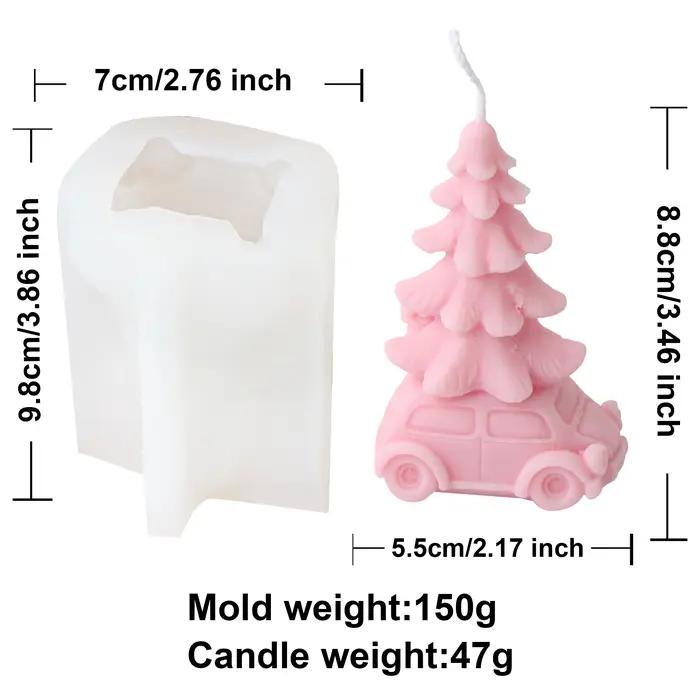 Moule à bougie de noël créatif