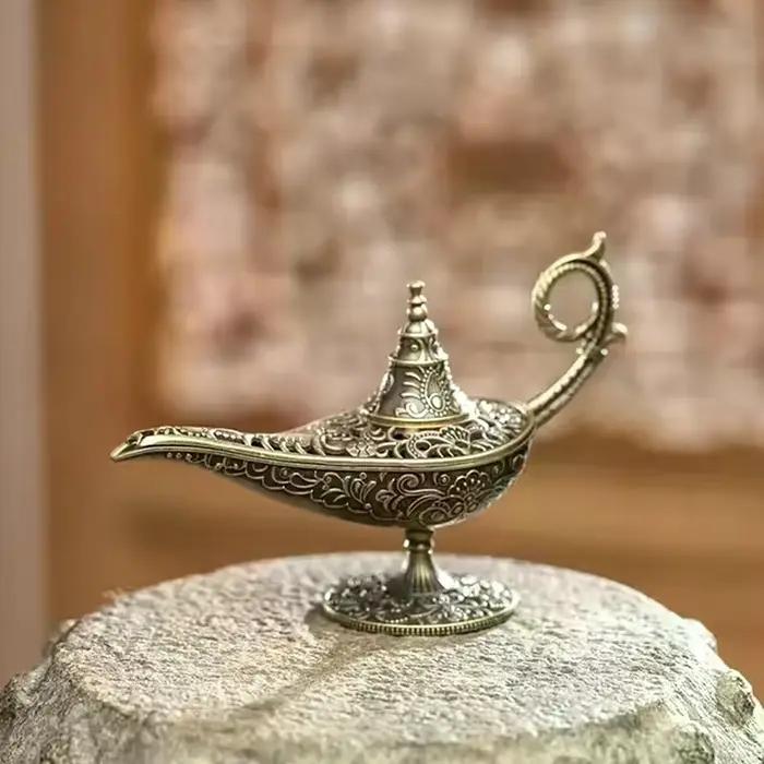 Brûleur d'encens en métal de lampe de Style Antique