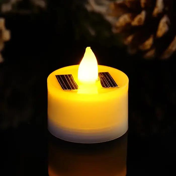 Nouvelles bougies solaires sans flamme LED