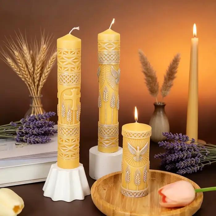 Moule DIY pour bougie cylindrique « Paix et Abondance »