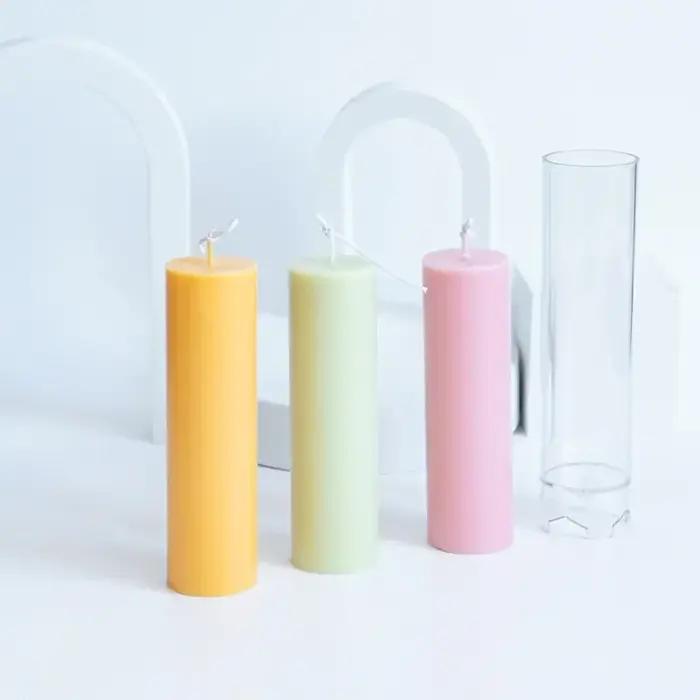 Moule à bougie en plastique acrylique pour la fabrication de bougies d'aromathérapie joint de 15cm personnalisation décoration intérieure bien-être mental et physique