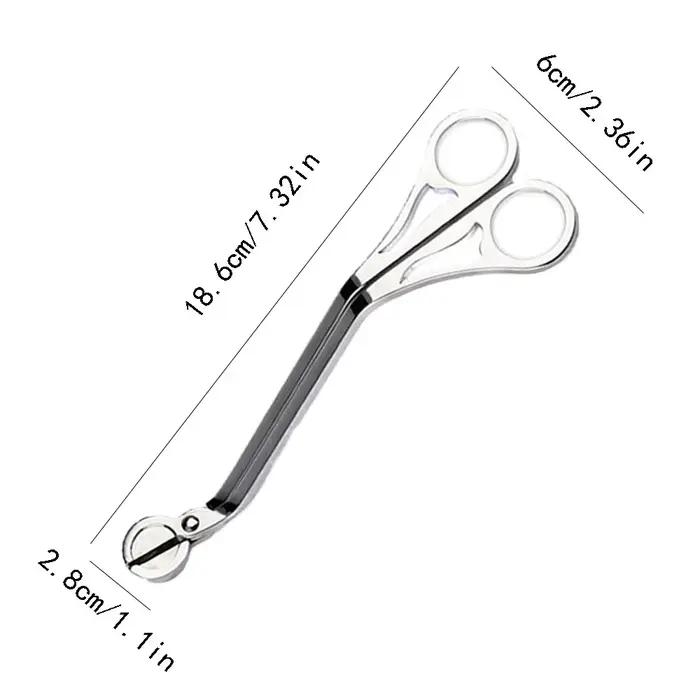 Outil de soin coupe-mèche de bougie en acier inoxydable pour les amateurs de bougies multifonctionnels et élégants pour l'intérieur et les occasions spéciales