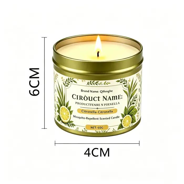 Bougie parfumée à l'huile essentielle de citronnelle | Module de rédaction de contenu produit comp