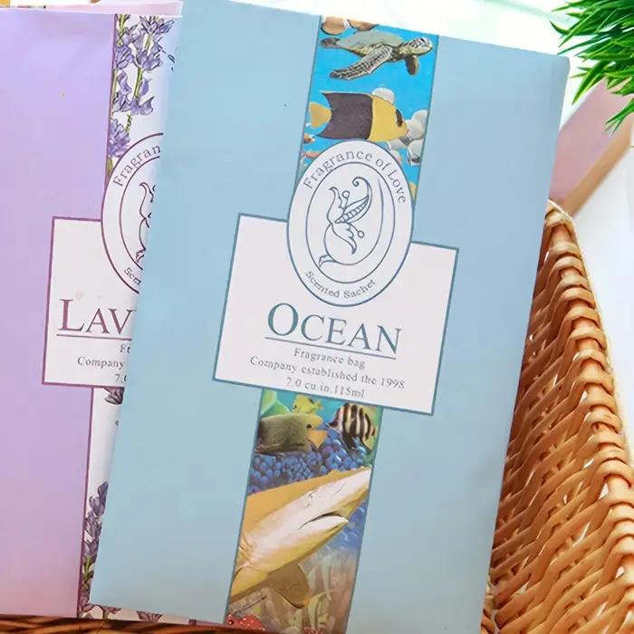 Paquet de 5 sachets de garde-robe parfumés-sacs suspendus éliminant les odeurs pour la maison appartement dortoir placard fraîcheur désodorisants portables