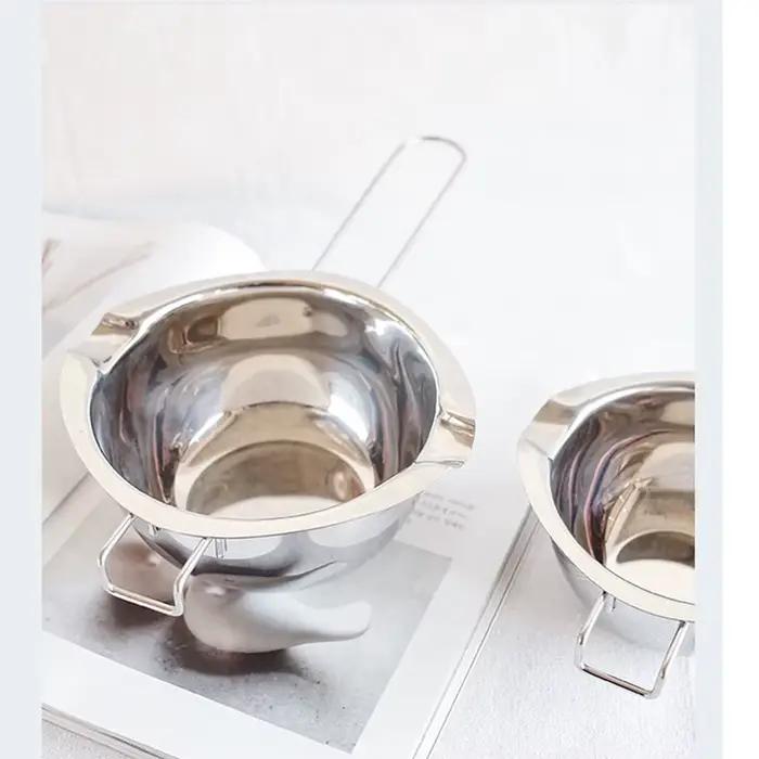Chaudière de fusion de cire de bougie 400/600ml avec poignée résistante à la chaleur pour fabrication de bougies et fondue de chocolat occassions familiales et créatives