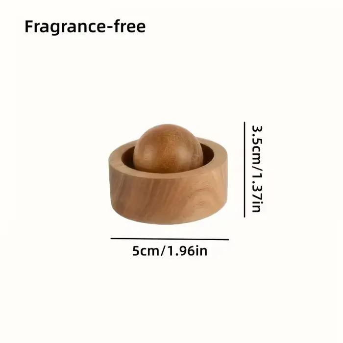 Diffuseur d'arôme rotatif en bois pour diffuseur de voiture et de chambre à coucher, désodorisant, c