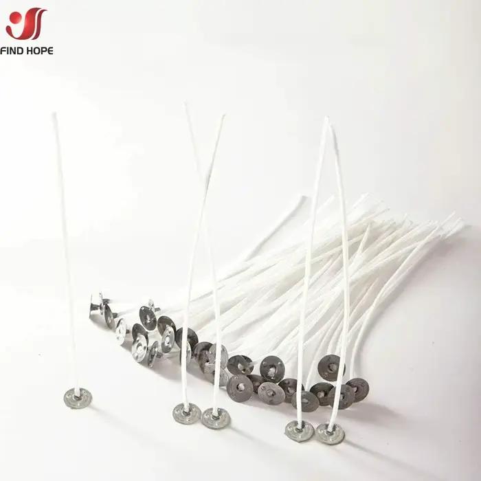 Mèches de bougie à noyau de paraffine Pure de 9cm, 100 pièces/sac, fabrication de bougies pré-cirées avec mèches d'huile, fournitures de fête à domicile, livraison directe