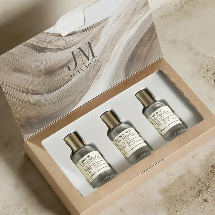 Mini Coffret Cadeau de Parfums 3 pièces x 25ml – Boisé Santal Chaud