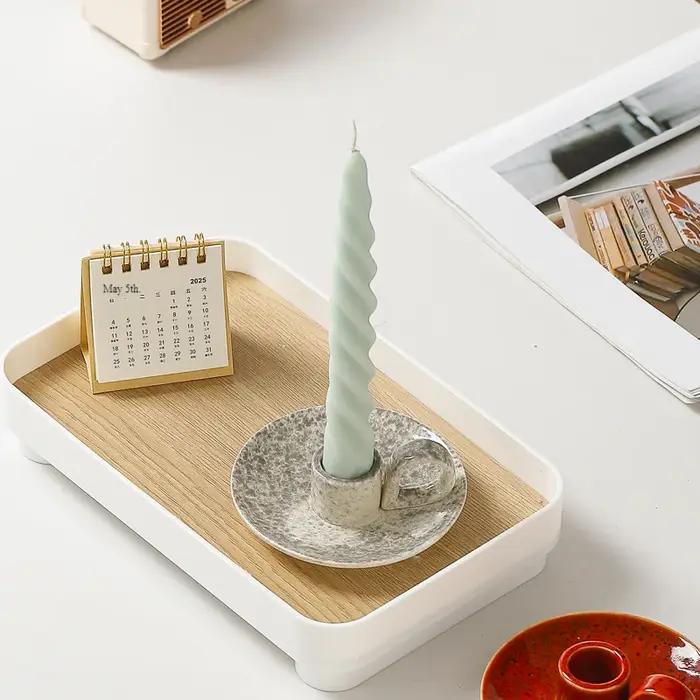 Bougeoir en verre pour centre de Table
