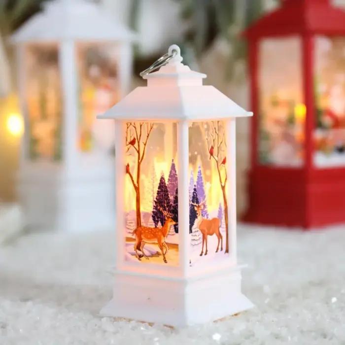 Lampe à vent de noël, petite lampe de Table à bougie