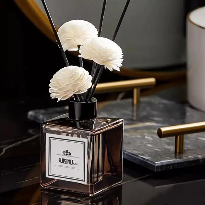 Huile de diffuseur d'arômes premium 50 ml pour la maison et la voiture, désodorisant d'ambiance, parfum longue durée, ensemble diffuseur à bâtonnets 2026