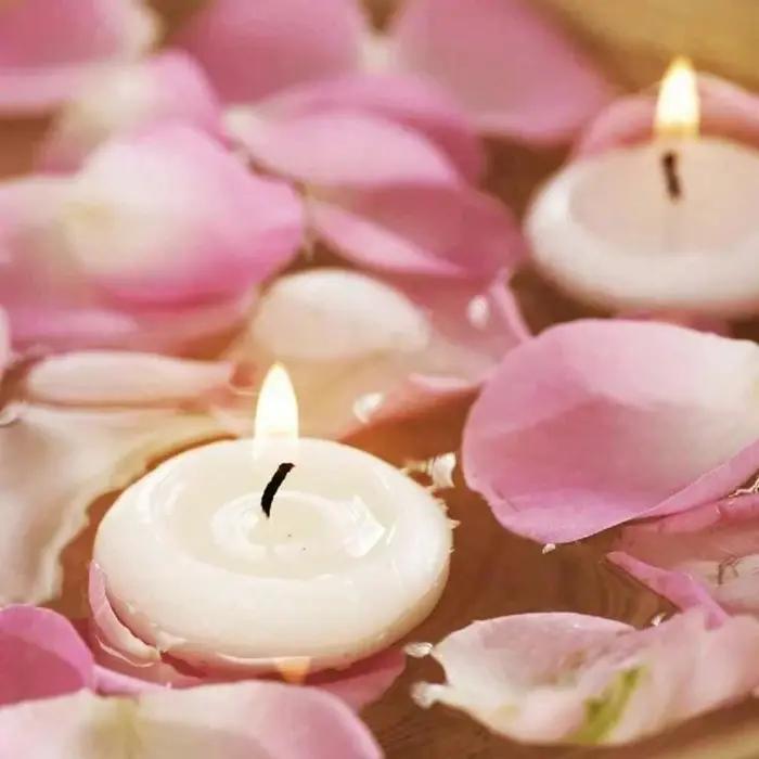 Bougies flottantes à disques non parfumés
