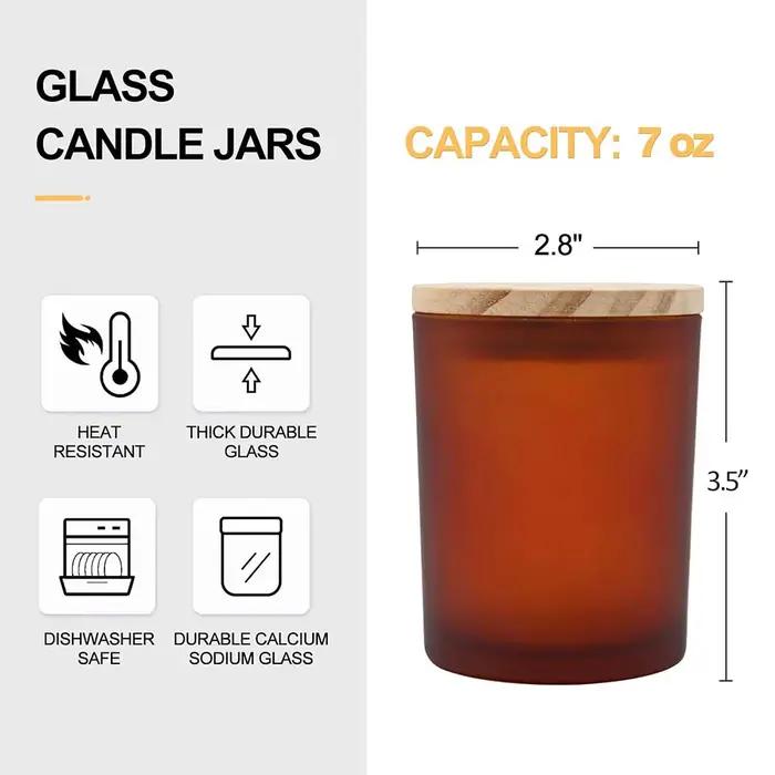 Pots de bougies épais de 200ml pour la fabrication de bougies