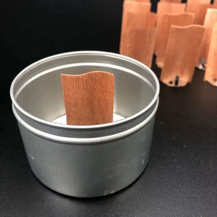 Brûlant sans fumée en forme de S avec Base, fabrication de bougies faites à la main, accessoire de bougie, mèches de bougie en copeaux de bois, noyaux de bougies