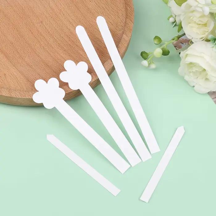 100/500 pièces de papier test pour huiles essentielles, papier test jetable blanc pour parfum, aromathérapie