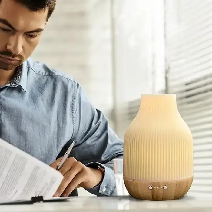 Diffuseur d'huiles essentielles en céramique pour maison bureau et chambre ambiance apaisante aromathérapie qualité de l'air bien-être