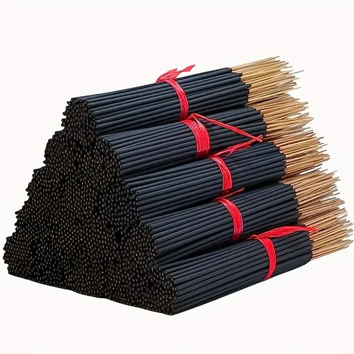 101 morceaux de bâtons d'encens en bambou parfumés en fleurs de cerisier naturels de 22 cm