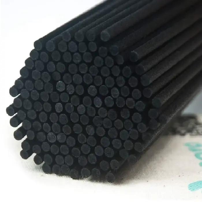 Bâtonnets diffuseurs en rotin noir, 50 pièces, L19/22/25/30/40cm D3/4/5mm, bâtonnets de remplacement pour huile essentielle d'aromathérapie