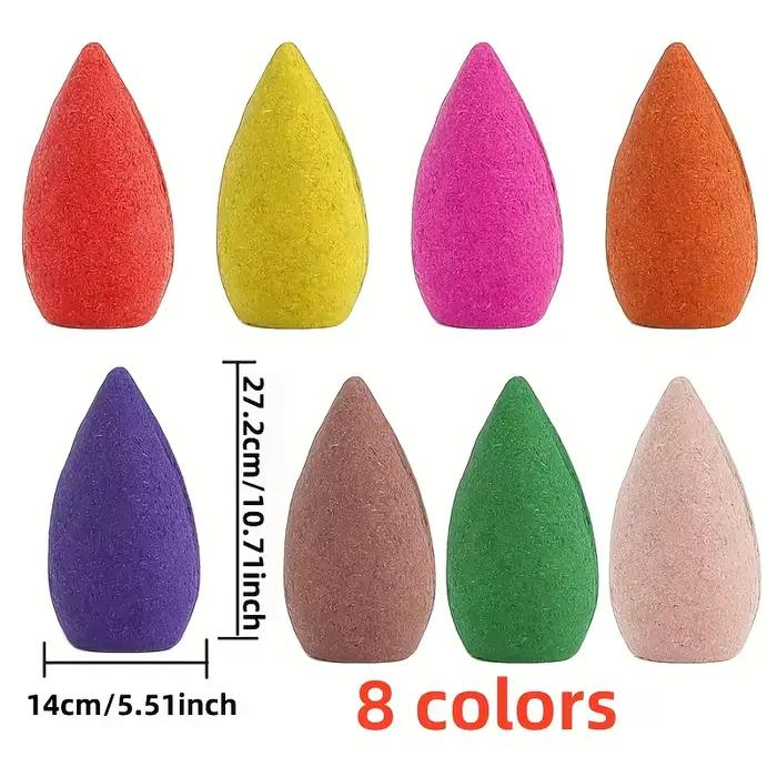 Paquet de 9 bâtons d'encens d'aromathérapie colorés pour la maison