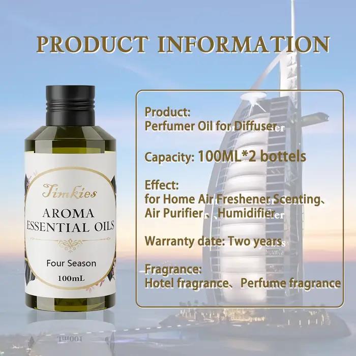 Huile aromatique Dubai Burj Al Arab 200 ml pour hôtels et voitures, huile essentielle de parfum pour purifier l'air et créer une ambiance luxueuse à la maison ou au bureau