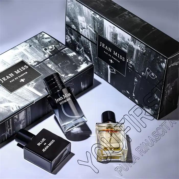  Haute qualité 90ml hommes Parfum Hombre coffret cadeau 3 pièces ensemble Colognes