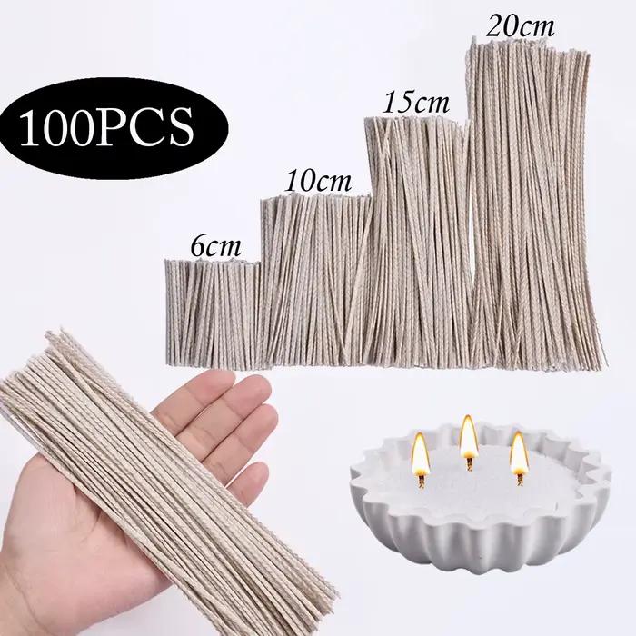 Mèches de bougie en coton ciré