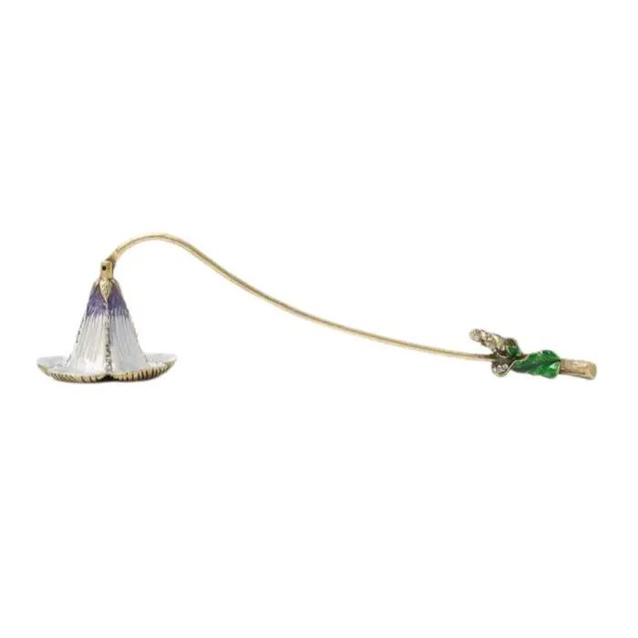 Éteignoir à bougie à long manche, décoratif vintage, en forme de citrouille, exquis, pour aromathéra