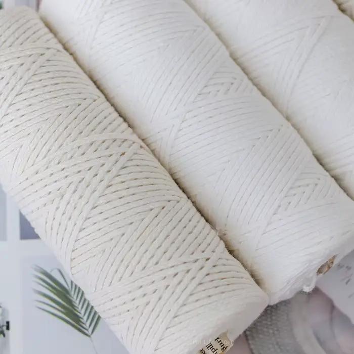 Mèches de bougie tissées en coton pour fabrication de bougies faites à la main, avec plusieurs couleurs et épaisseurs pour diverses tailles de bougies occasions spéciales et intérieur